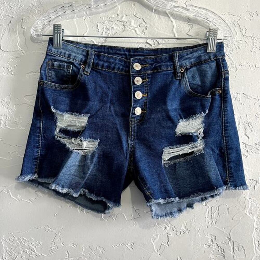 Distressed‎ high rise button fly cut off shorts womens 28 casual normcore grunge